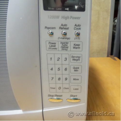 panasonic 1.2 cu ft microwave